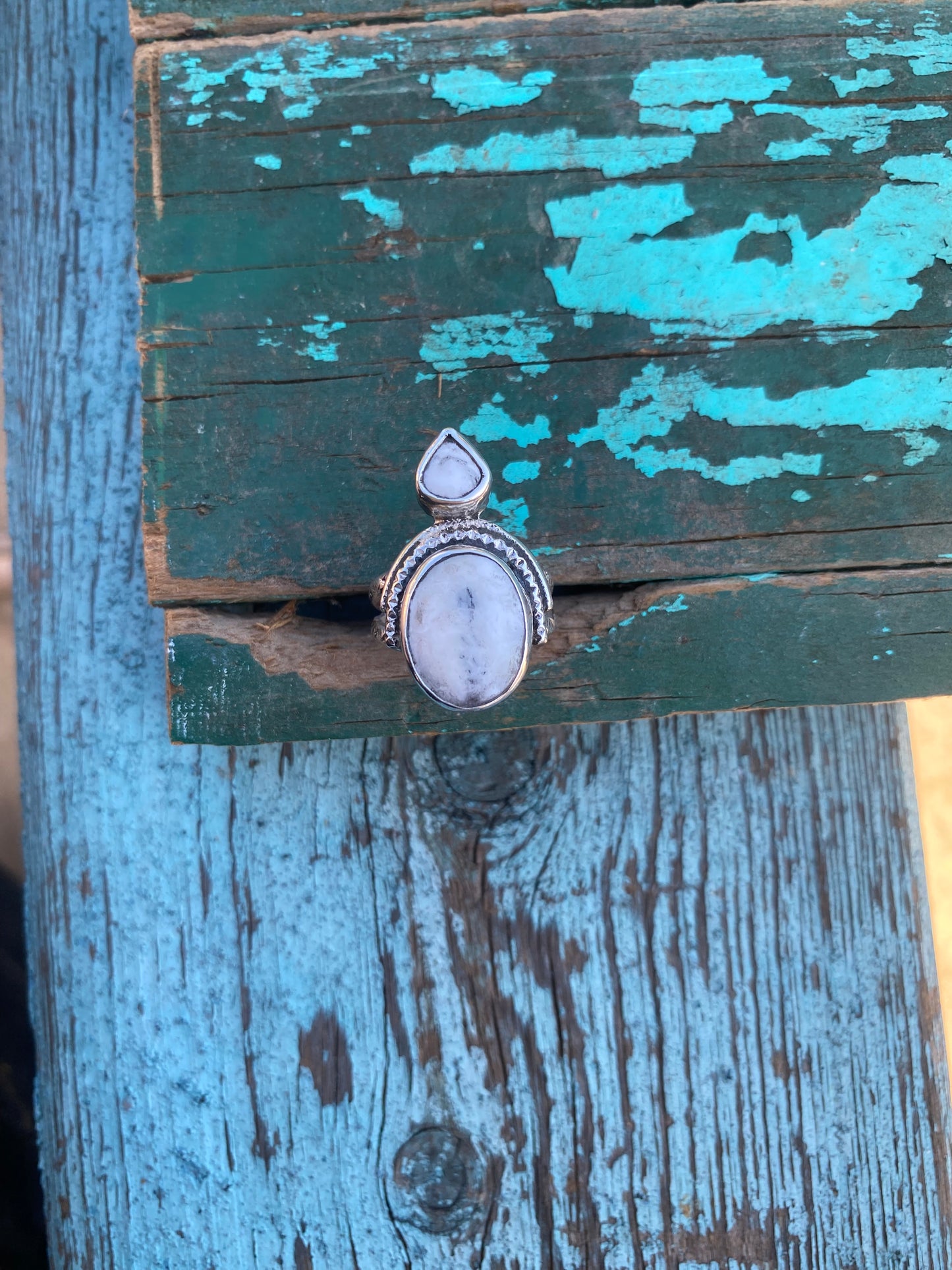 White Buffalo Ring - SIZE 7.75