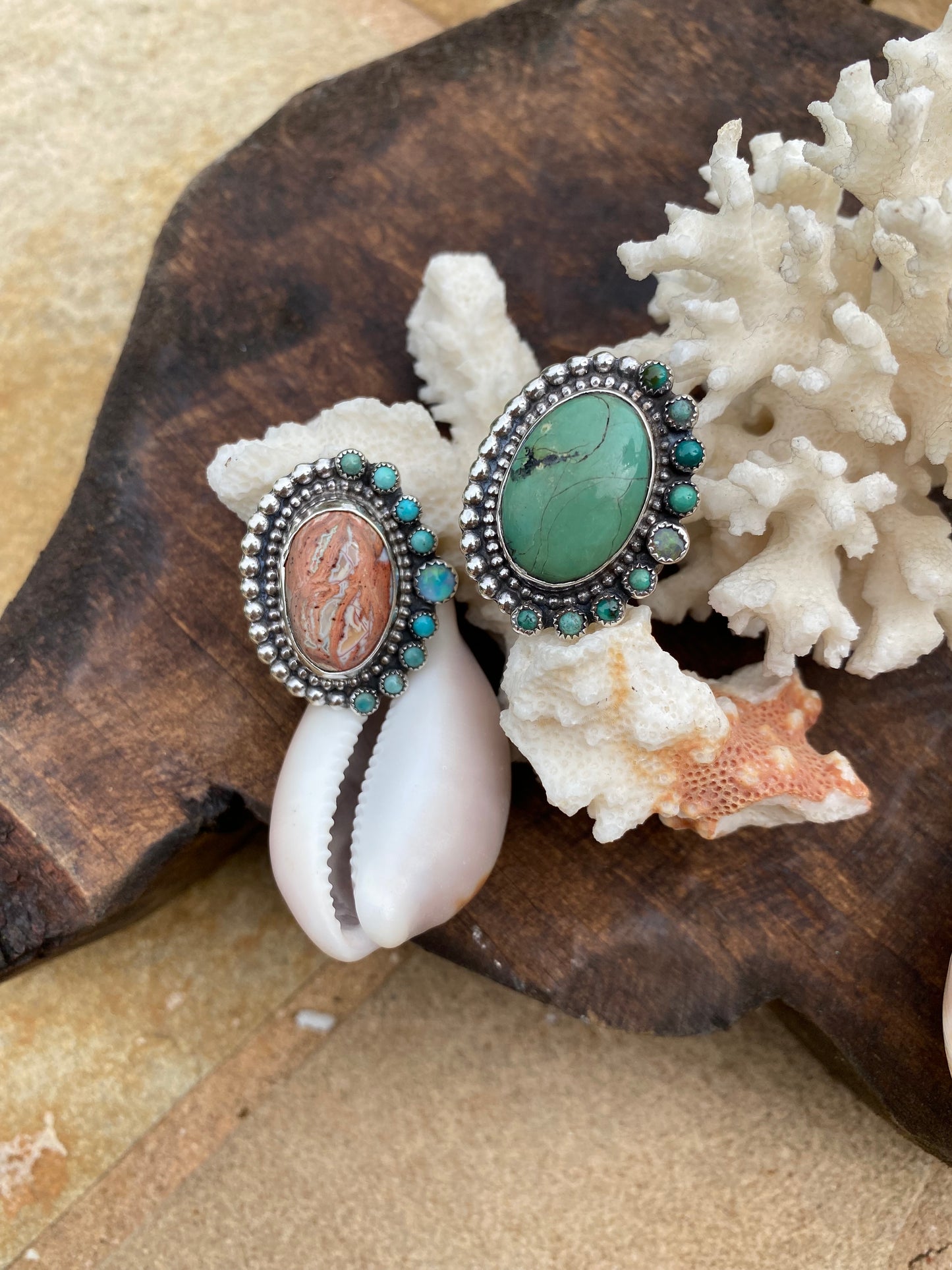 FUNKY Ring Fire Opal - Size 6