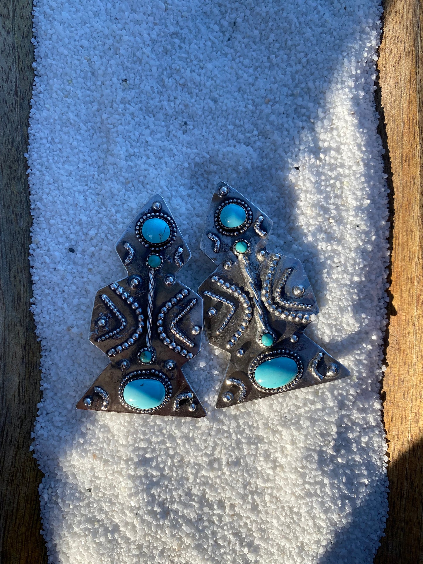 Arrow Earrings - Turquoise #1