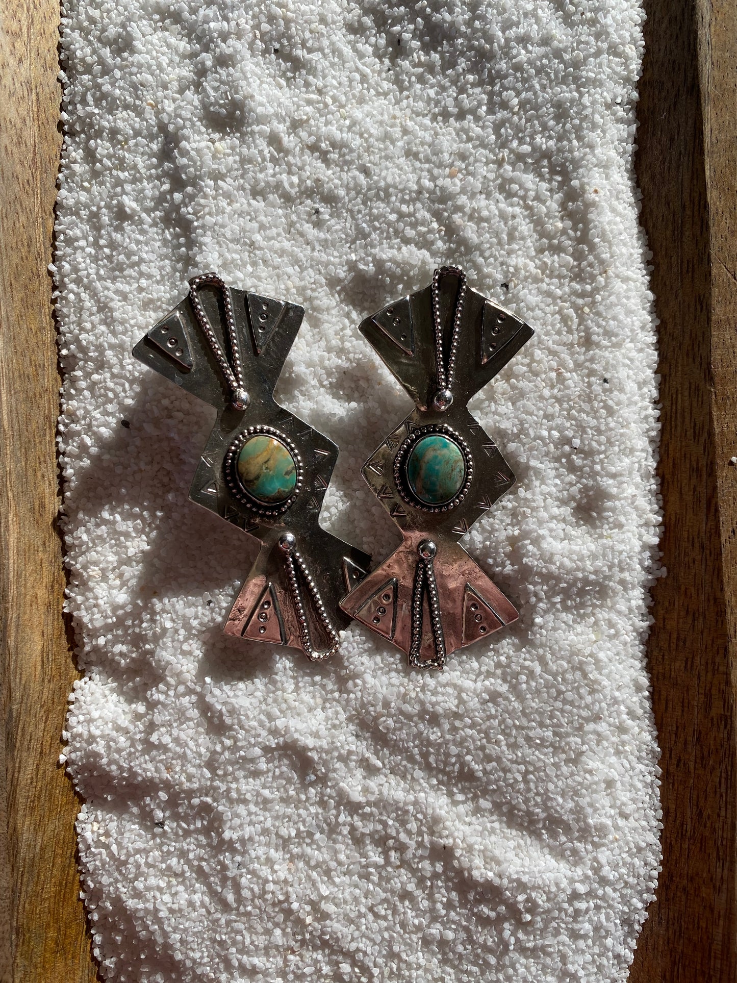 Bow Earrings - Hubei Turquoise