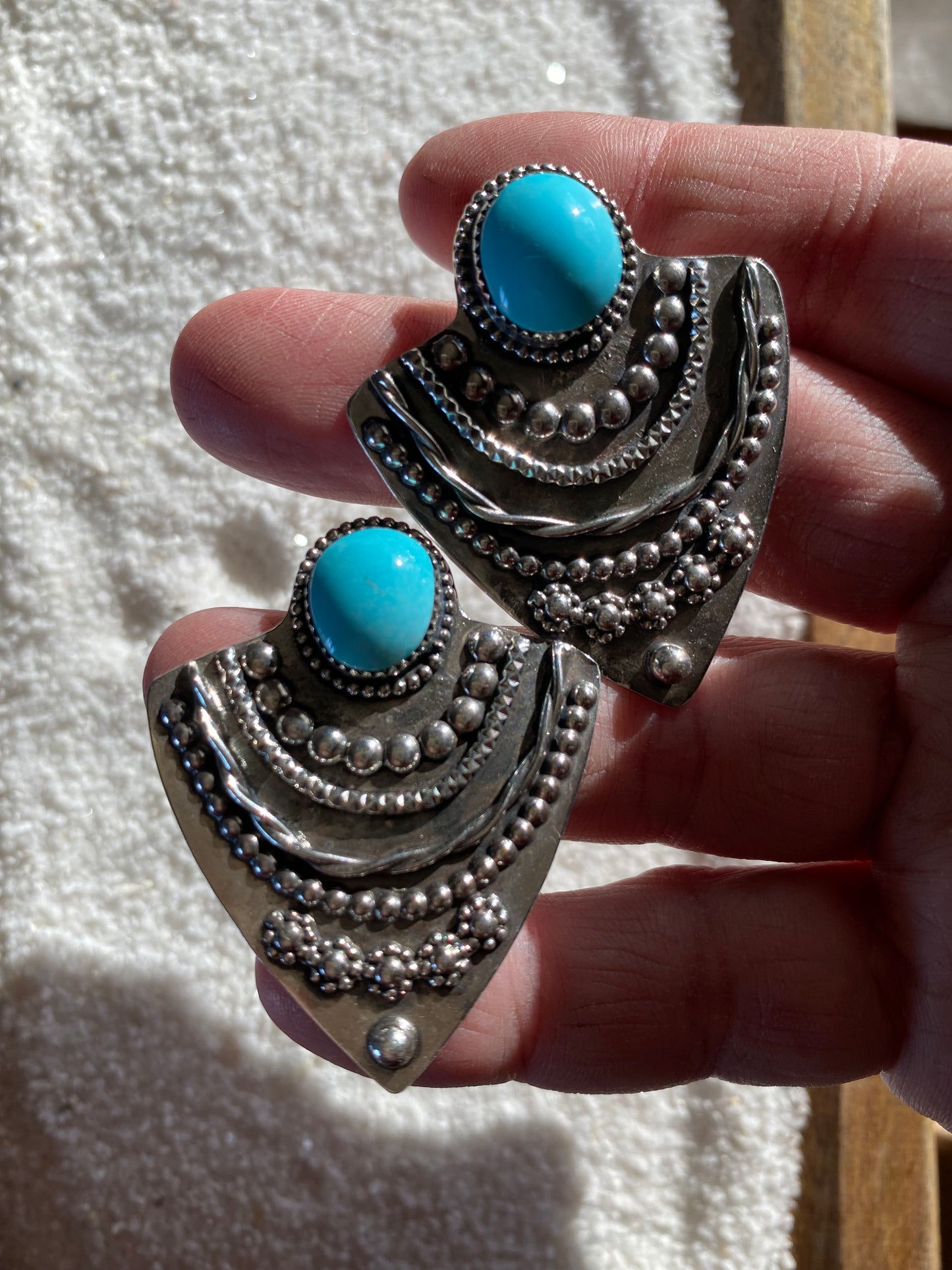 Spearhead Earrings - Sleeping Beauty Turquoise #2