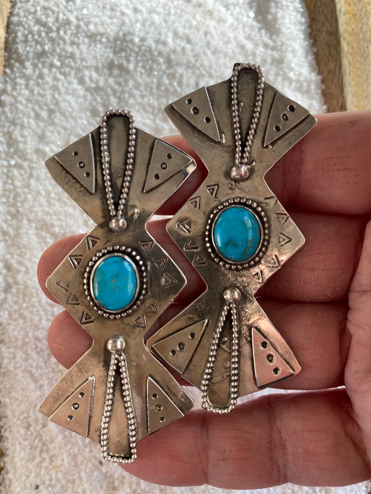 Bow Earrings - Sleeping Beauty Turquoise
