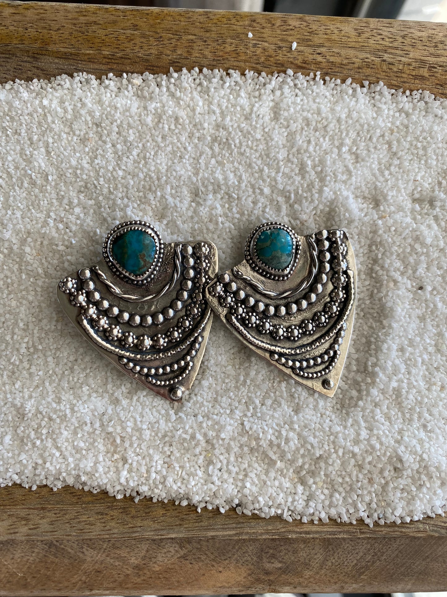 Spearhead Earrings - Hubei Turquoise