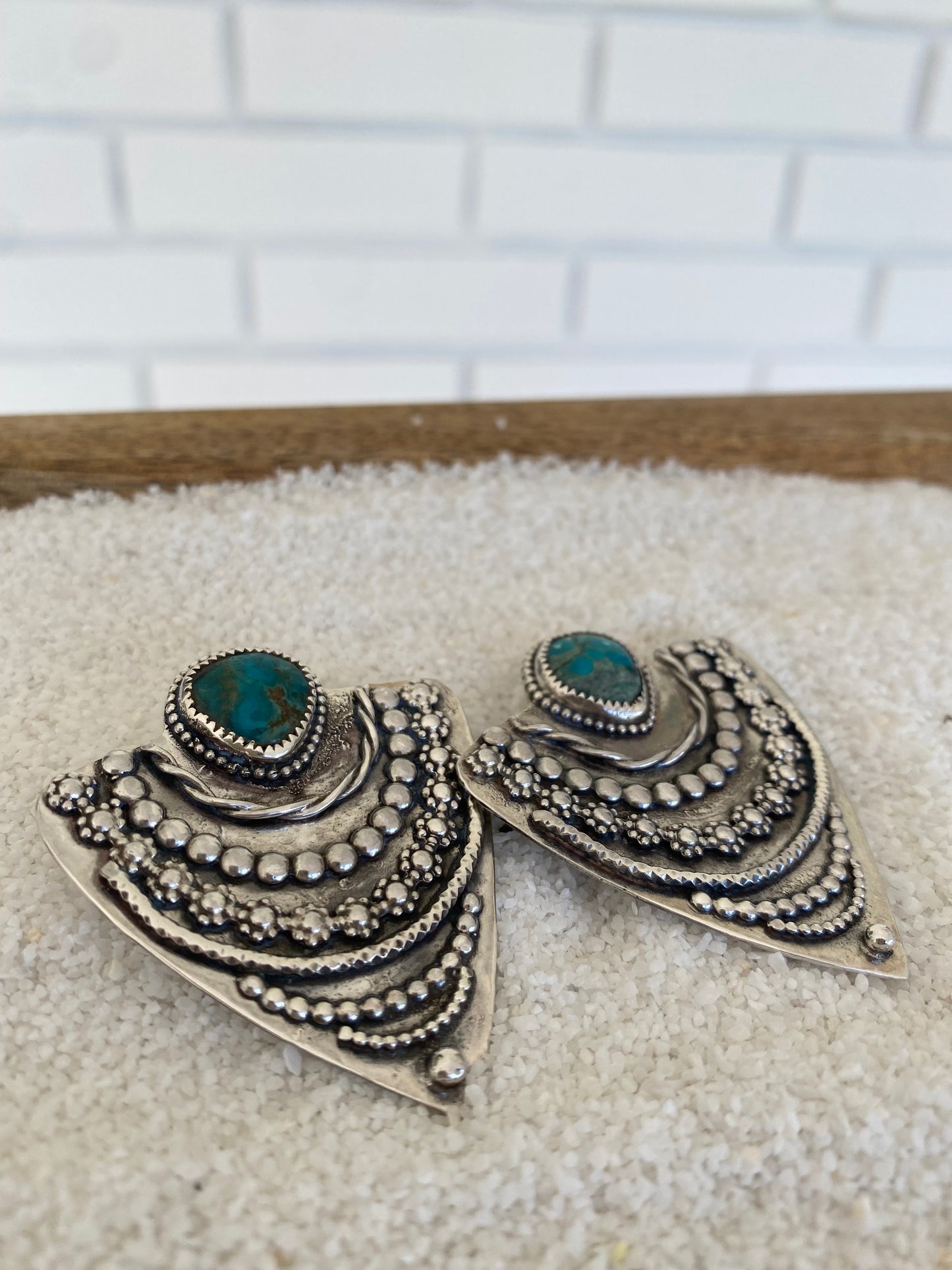 Spearhead Earrings - Hubei Turquoise