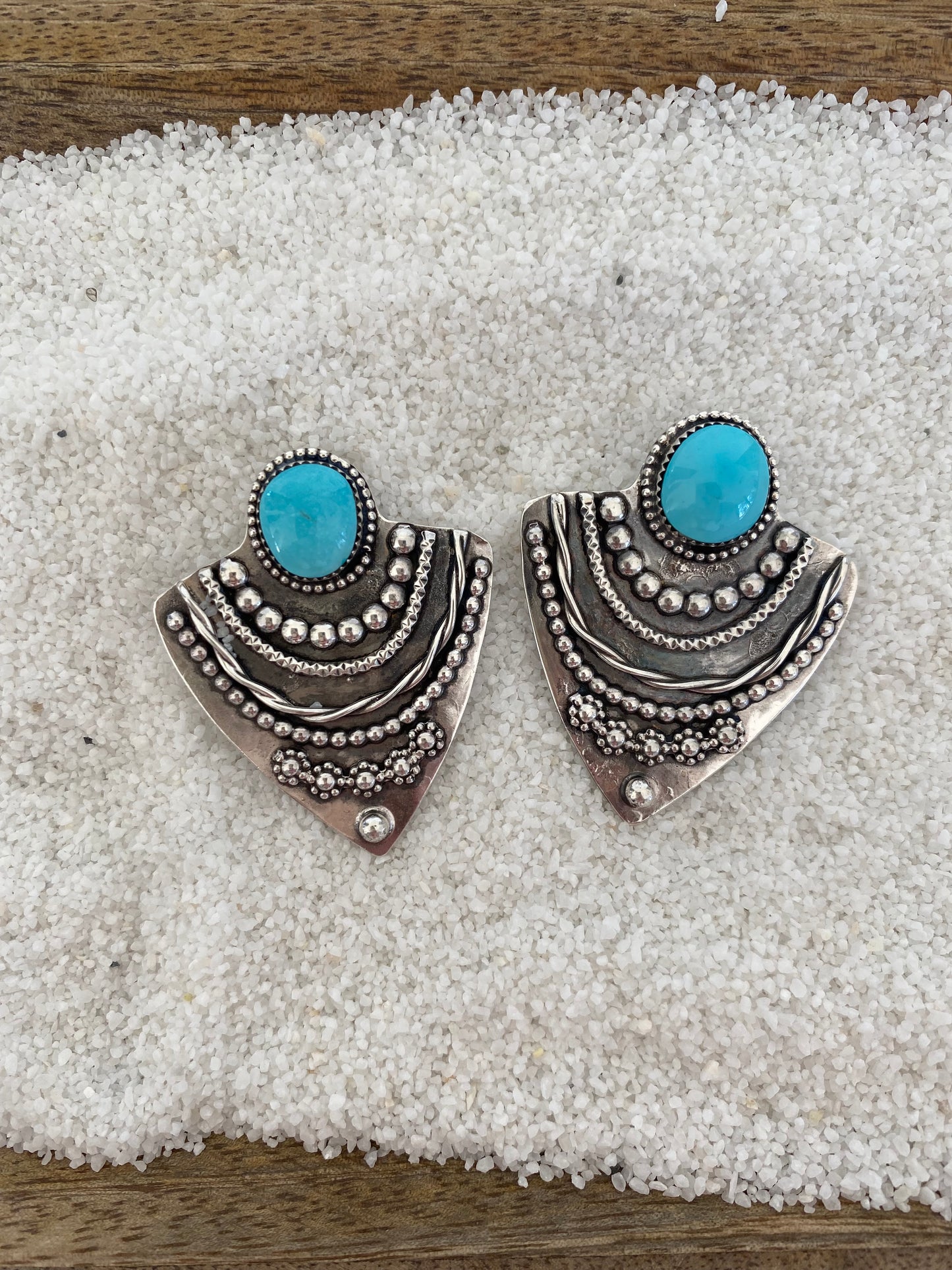 Spearhead Earrings - Sleeping Beauty Turquoise #2