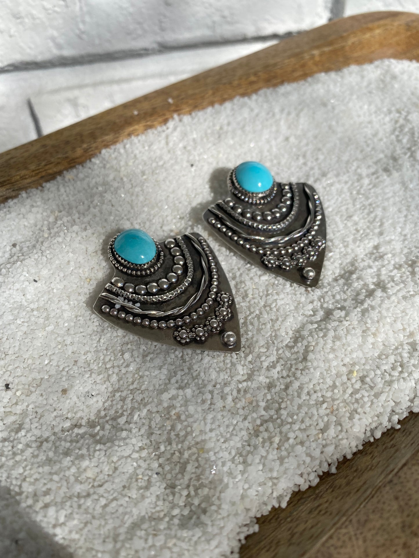 Spearhead Earrings - Sleeping Beauty Turquoise #2