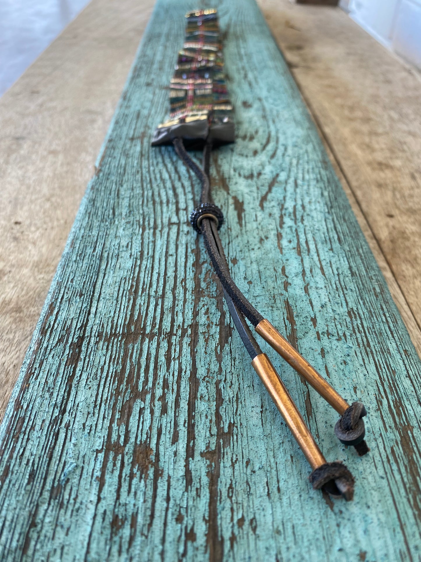 Hatband - Green + Burgundy Multi