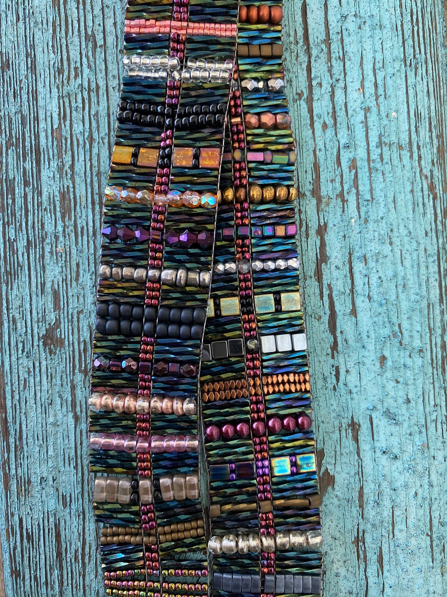 Hatband - Green + Burgundy Multi