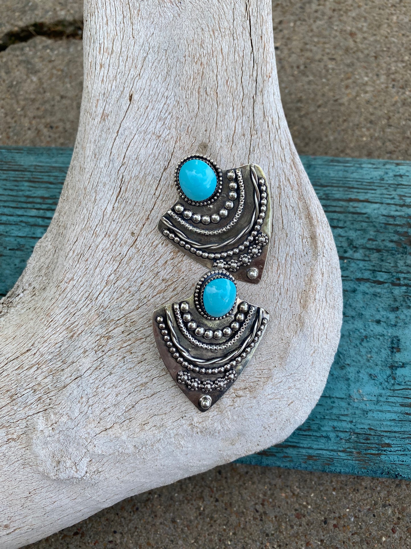 Spearhead Earrings - Sleeping Beauty Turquoise #2